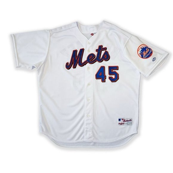 Rawlings Other - ***SOLD*** Retro New York Mets Martinez 45 Home White Baseball Jersey